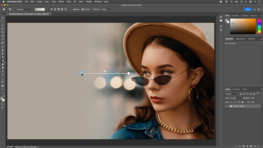 How to Apply Live Gradients in Photoshop 2023