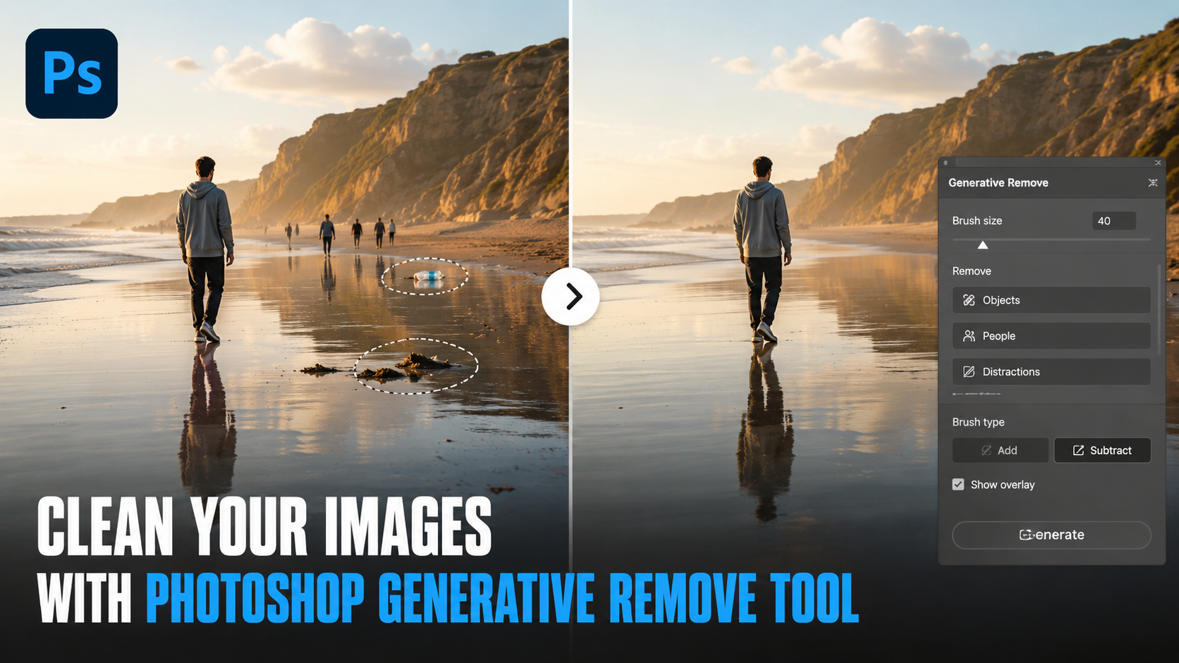 Clean Your Images with the Photoshop Generative Remove Tool